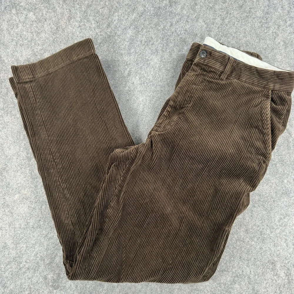 Polo Ralph Lauren Pants Mens 30x30 (Tag 32x32) Brown Corduroy Chino Regular Fit